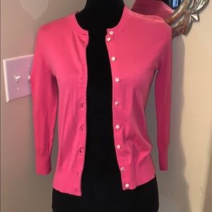 Gently used pink cardigan